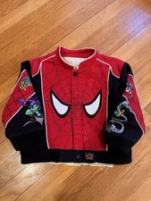 Vintage Spider-Man JH Design Toddler Jacket Size 3T