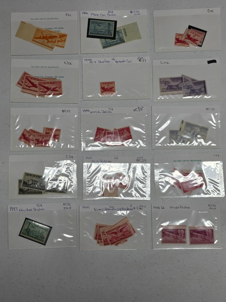 us airmail stamps collections lots in boxes - Image 3 of 4