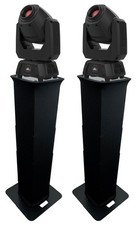 2 Chauvet DJ Intimidator Spot 260X Moving Heads Black Collapsible Totem Strands