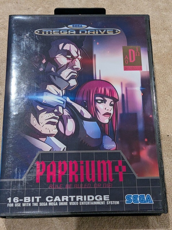 Paprium Reproduction Cartridge Sega Mega Drive Compatible Recreated Version Case