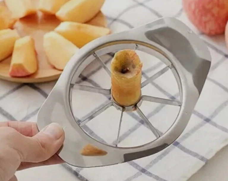 Stainless Steel Apple Corer Slicer - Fruit Peeler Cutter for Pear Easy Cut USA