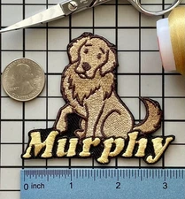 Golden Retriever Dog Patch Personalized Custom Iron-on Badge