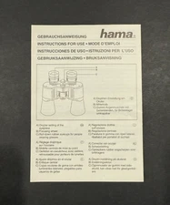 Hama Binoculars Instructions