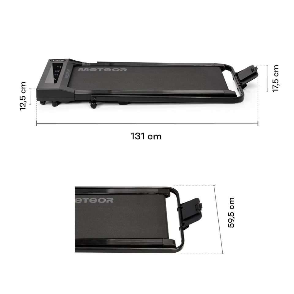 Elektrisch Laufband mit Handlauf 3 in 1 Walking Pad Apps klappbar 10 km/h 120 kg - Bild 3 von 4