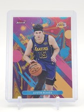 AUSTIN REAVES 2025-26 TOPPS FINEST #80 OIL SPILL SP LOS ANGELES LAKERS Q6846