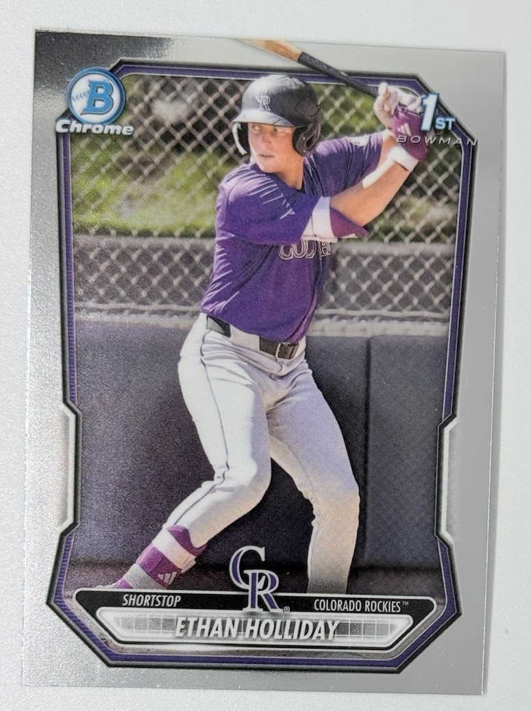 2026 Bowman Chrome Ethan Holliday 1st Bowman Colorado Rockies #BCP-1