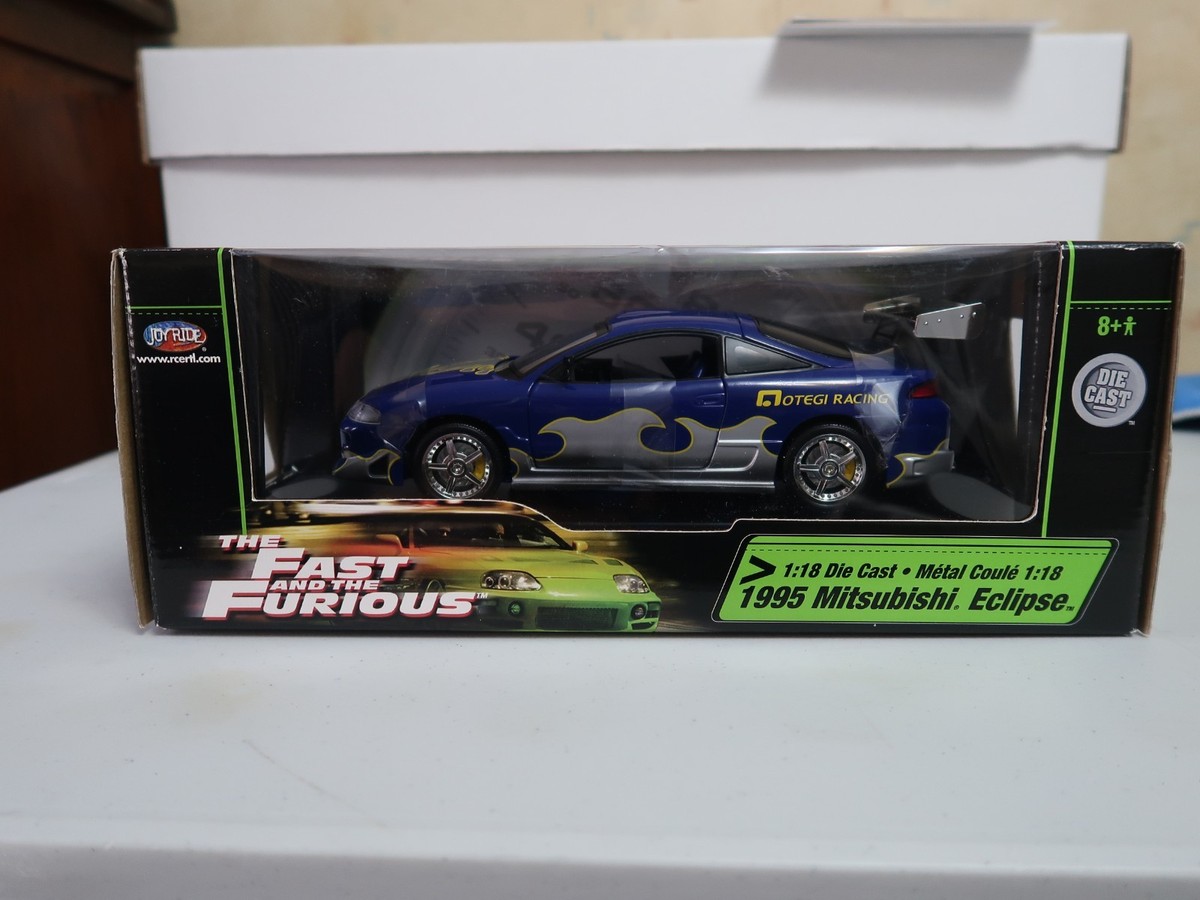 Fast and the Furious 1995 Mitsubishi Eclipse Blue Diecast