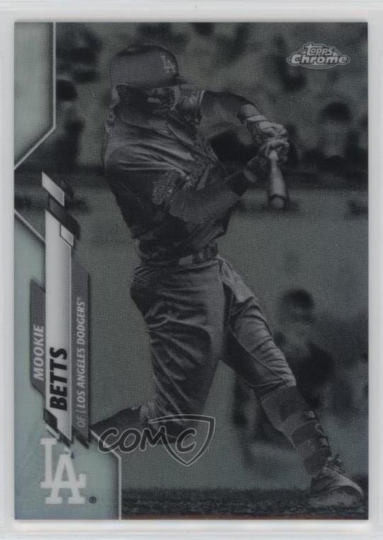2020 Topps Chrome Negative Refractor Mookie Betts #100 et6