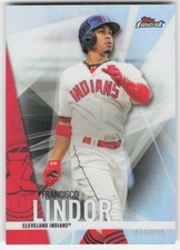 2017 Finest Refractor Francisco Lindor #43 Cleveland Indians