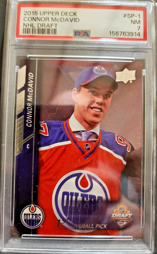 2015-16 Upper Deck NHL Draft #SP1 Connor McDavid SP PSA 7 NM A PSA 10 SOLD 4 $5K