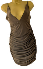 Missguided Womens Ruched Dress Size 8