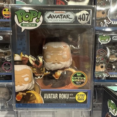 Funko Pop! Avatar Roku with Dragon #407 Funko Droppp! Glow Grail LE 971