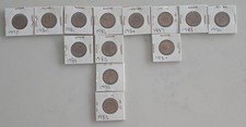 Lot of 13 Vintage Australian 1 Cent Coins (1975-1990) - Various Date