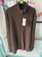 Polo Ralph Lauren Men's Quarter Zip Jumper, 100% Wool, Size XL