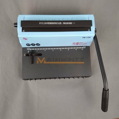 Spiral Coil Calendar Binding Machine 34 Hole Punching Binding Machines #zn