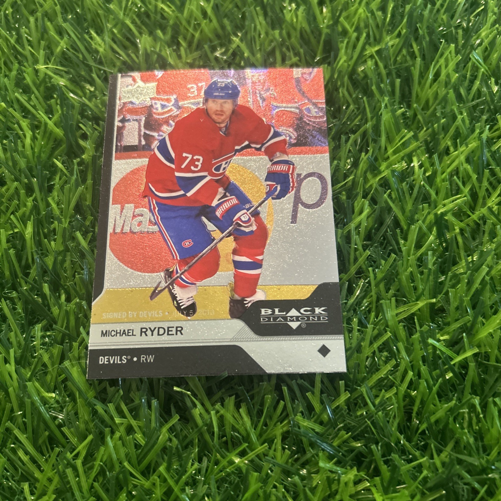 New Jersey Devils - Michael Ryder - 13/14 UD Black Diamond - Base Card - #24 H20