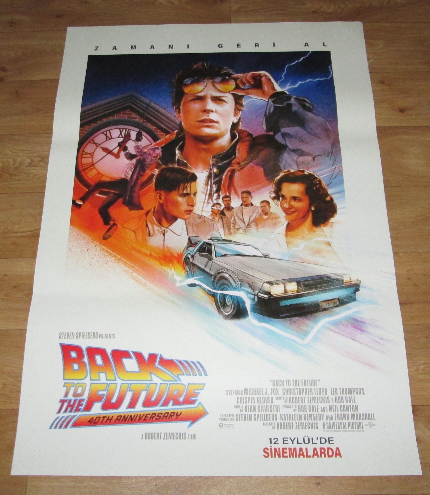 Back to the Future 40th Anniversary Turkish SS 27x40 Movie Poster