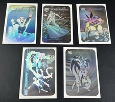 1990 Impel Marvel Hologram Complete 5 Card Insert Set Spiderman Wolverine ...