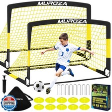 Soccer Goal, Kids Soccer Goals for Backyard Set, 2 Pack of 4x3 ft
