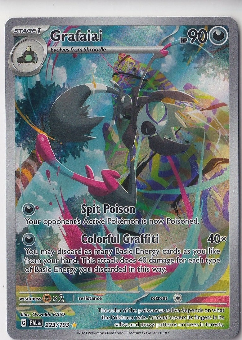 Grafaiai 223/193 Illustration Rare Paldea Evolved Pokemon Holo Near Mint