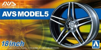 Aoshima 1/24 AVS MODEL5 18'' INCH Model Wheel Set