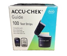 100 Accu-Chek Guide Test Strips Exp 1/27 28.99 FREE SHIP