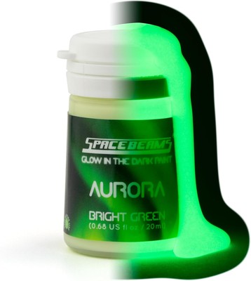 SpaceBeams Aurora Glow in the 0.68 Fl Oz (Pack of 1), Bright Green (Aurora) 