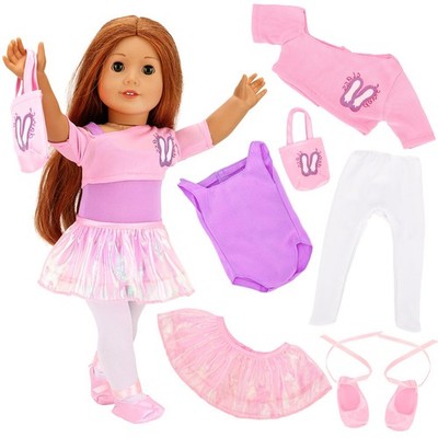 18 Inch Doll Clothes Ballet Ballerina Outfits Dance Dress Custume for America...