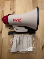 Pyle Portable Megaphone Speaker Bullhorn Built-in Siren Adjustable Volume 20W