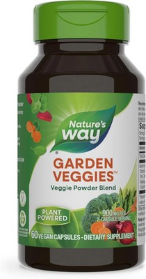 Nature's Way Garden Veggies, Veggie Powder Blend, 900 mg per 2-Capsule...