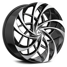 Azara Aza-540 Wheel 18x8 35 5x114.3 74.1 Black Single Rim Azara Aza-540 Wheel 18x8 35 5x114.3 74.1 Black Single Rim
