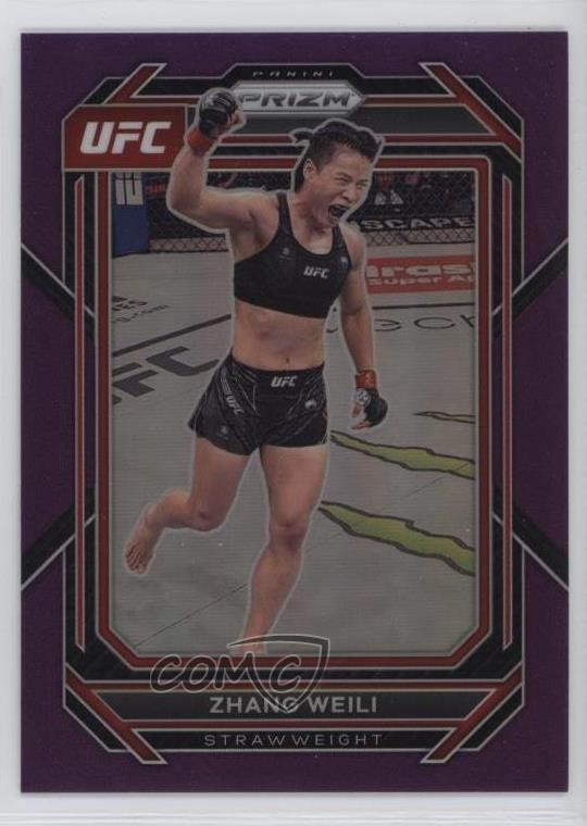 2023 Panini Prizm UFC Purple Prizm 134/149 Zhang Weili #198 nd3