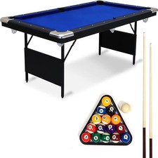 EastPoint Folding Pool Table Billiards W/ Accessories No Assembly Ready to Play