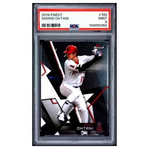 Shohei Ohtani Rookie #100 PSA 9.0 2018 Finest Baseball Card MLB