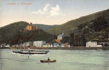 Germany Capellen m Stolzenfels Steamboat vintage postcard B974