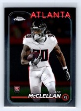 2024 Topps Chrome #281 Jase McClellan Atlanta Falcons Rookie