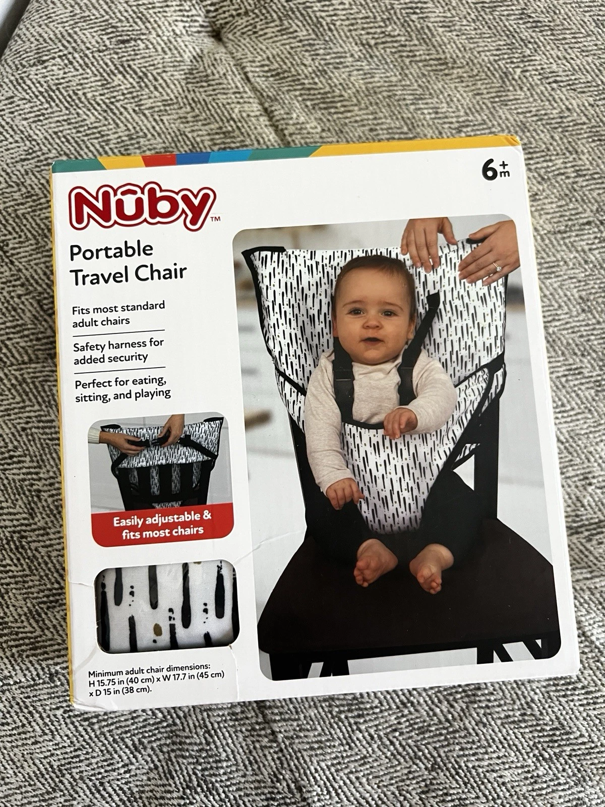 Nuby Portable Toddler Travel Chair - Adjustable Straps - Fits Most Chairs
Opens in a new window or t