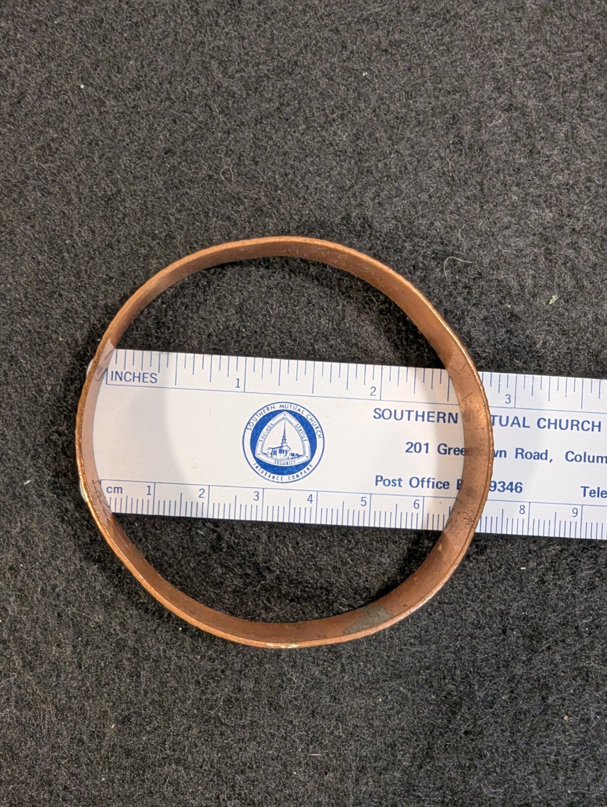 Solid Copper Cuff Bracelet  Stamped Southwestern … - image 4