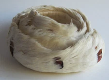 Vintage HAWAIIAN FEATHER HAT BAND: Lei Hulu Humupapa