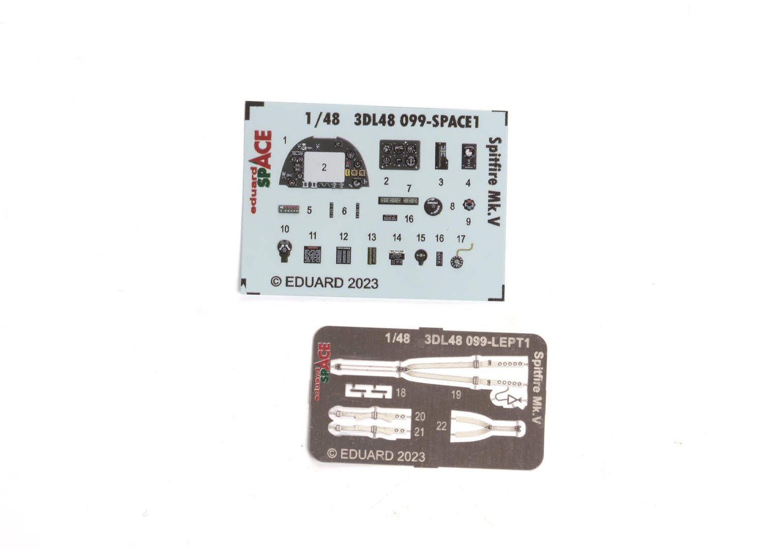 Eduard 3DL48099 1:48 Supermarine Spitfire Mk.V SPACE 3D-Printed Instrument Decal