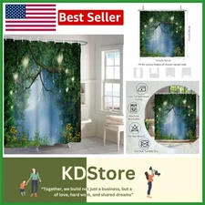 Enchanted Forest Fantasy Shower Curtain – Waterproof, Modern & Vibrant