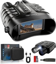 Night Vision Goggles 4K 48MP, 10000mAh Rechargeable 8X Digital Zoom 7-Level IR N