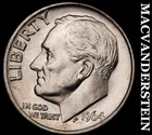 1964 Silver Roosevelt Dime - Choice Gem Brilliant Unc  Lustrous  #G8973