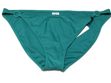 Shade  Shore XL 16 Teal Low Rise High Leg Cheeky Ring Detail Bikini Bottom