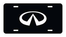 Infiniti Black License Plate Custom Made Of Stainless Steel
