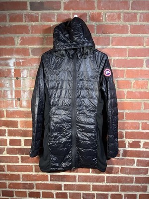 Canada Goose Black Hybridge Lite Hooded Down Coat Jacket 2710L