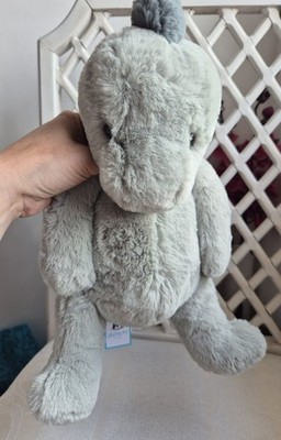 Jellycat Medium Puffles Dino grün Dinosaurier weicher Plüsch selten nicht mehr produziert neu mit Etikett