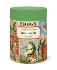 Cavallini Co. Frogs and Friends 240 Piece Mini Puzzle