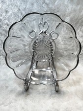 Vintage HEISEY Glass Colonial Paneled Pattern Small Fruit Bowl Dish