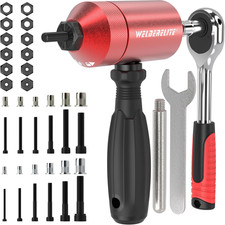 Rivet Nut Drill Adapter Kit Dual Drive Modes Drill Ratchet with 270 Nuts 36